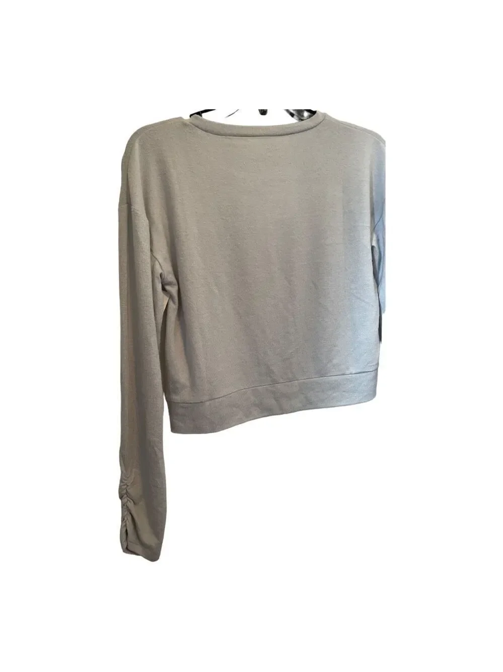 Z by Zella cropped fog gray long sleeve shirt